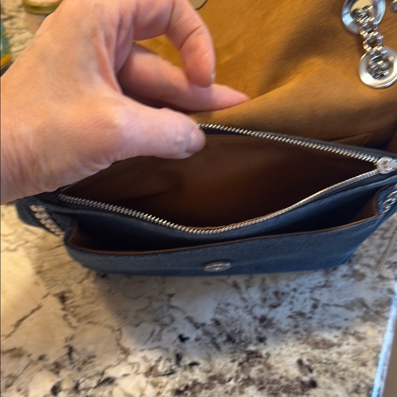 Coach Blue Denim Shoulder Bag - Picture 11 of 15